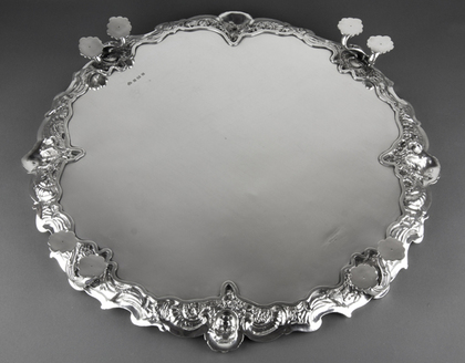 Magnificent Elkington Silver Salver - Four Seasons - 4.65 Kilogrammes